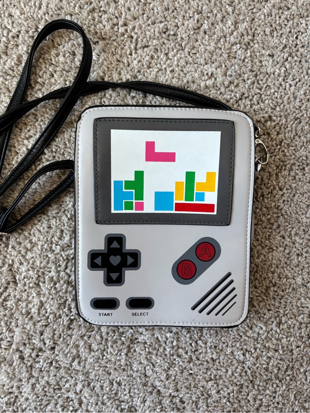 Sleepyville Critters Retro Video Game Console Gameboy Crossbody Purse Bag